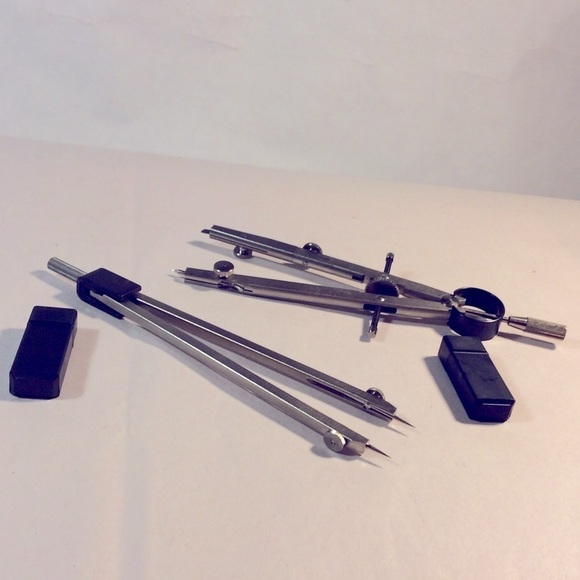 2 Two lot Staedtler Mars Precision Compass Made in Germany Drafting w packaging - Picture 7 of 9